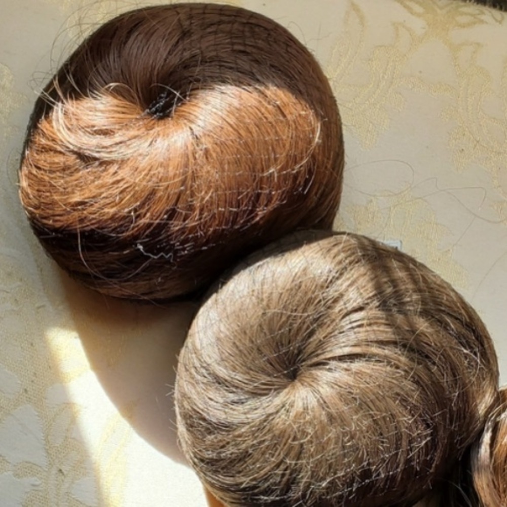 🛍️BUNDLE ONLY ITEM🛍️ 2 Brown Hair Buns